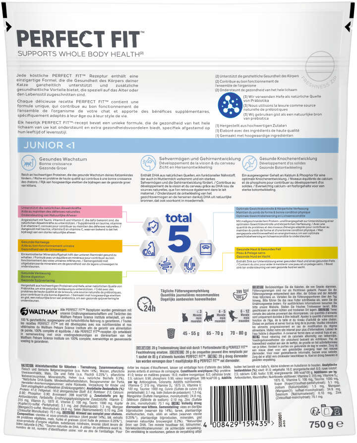 PERFECT FIT Katzen-Trockenfutter Junior - Reich an Huhn